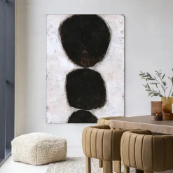 Wandkleed Abstract 13 in maat en frame naar keuze