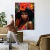 Wandkleed Adesewa in maat en frame naar keuze
