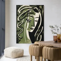 Wandkleed Aphrodite in maat en frame naar keuze
