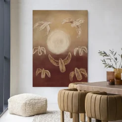 Wandkleed Birds By Night in maat en frame naar keuze