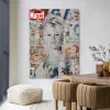 Wandkleed Brigitte in maat en frame naar keuze