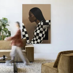 Wandkleed Chezzy in maat en frame naar keuze