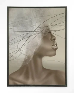 Wandkleed Cloudy Thoughts in maat en frame naar keuze