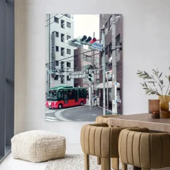 Wandkleed Complementary Bus in maat en frame naar keuze