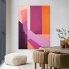 Wandkleed Folded Lines in maat en frame naar keuze