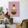 Wandkleed Forma 1 Beige in maat en frame naar keuze