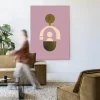 Wandkleed Forma 2 Lilac in maat en frame naar keuze