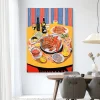 Wandkleed Fruits De Mer in maat en frame naar keuze