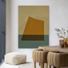 Wandkleed Geen Beige in maat en frame naar keuze