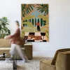 Wandkleed Green House in maat en frame naar keuze