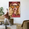 Wandkleed Im A 90s Girl in maat en frame naar keuze
