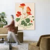 Wandkleed La Cherry in maat en frame naar keuze