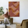 Wandkleed La Ondas in maat en frame naar keuze