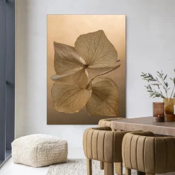 Wandkleed Leaf Me: Unfolded in maat en frame naar keuze