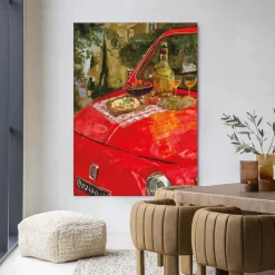 Wandkleed Meranda in maat en frame naar keuze