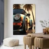 Wandkleed Miami Style in maat en frame naar keuze