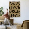 Wandkleed No Space in maat en frame naar keuze