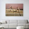 Wandkleed Padel Court in maat en frame naar keuze