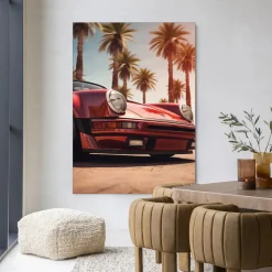 Wandkleed Palm Springs in maat en frame naar keuze