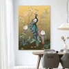 Wandkleed Peacock in maat en frame naar keuze