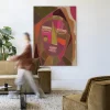 Wandkleed Quamatcha in maat en frame naar keuze