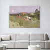 Wandkleed Running Horses in maat en frame naar keuze