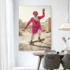 Wandkleed Skating Glory in maat en frame naar keuze