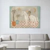 Wandkleed Sunflower Rider in maat en frame naar keuze