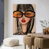 Wandkleed Sunny Orange in maat en frame naar keuze