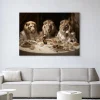 Wandkleed The Gentlelions Club in maat en frame naar keuze