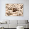 Wandkleed The Herd in maat en frame naar keuze