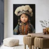 Wandkleed Traditional Child 1 in maat en frame naar keuze