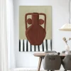Wandkleed Vivid Vase 10 in maat en frame naar keuze