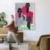Wandkleed We Are Family in maat en frame naar keuze