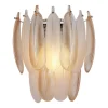 Wandlamp Chloe Glas, kleur Brass Antique