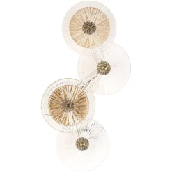 Wandlamp Linzi 4-lamps, kleur Brushed Gold
