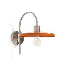 Wandlamp Nuvira Gesatineerd metaal