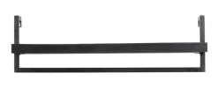 Wandplank Maddison Mangohout, kleur Zwart