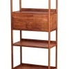 Wandrek Falcone Met 1 deur, Acaciahout, 200 x 90cm