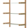 Wandrek Sitra Eikenhout en glas, 98 x 90cm