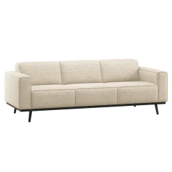 3-zits Bank Statement 230cm, Melange stof, kleur Beige