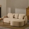 3-zits Lounge Slaapbank Laira Chenille, kleur Beige