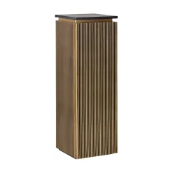 Zuil met opbergruimte Ironville Marmer en Brass, 110 x 35cm