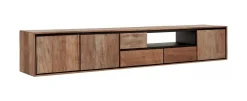 Zwevend TV-meubel Metropole Teakhout, 235cm